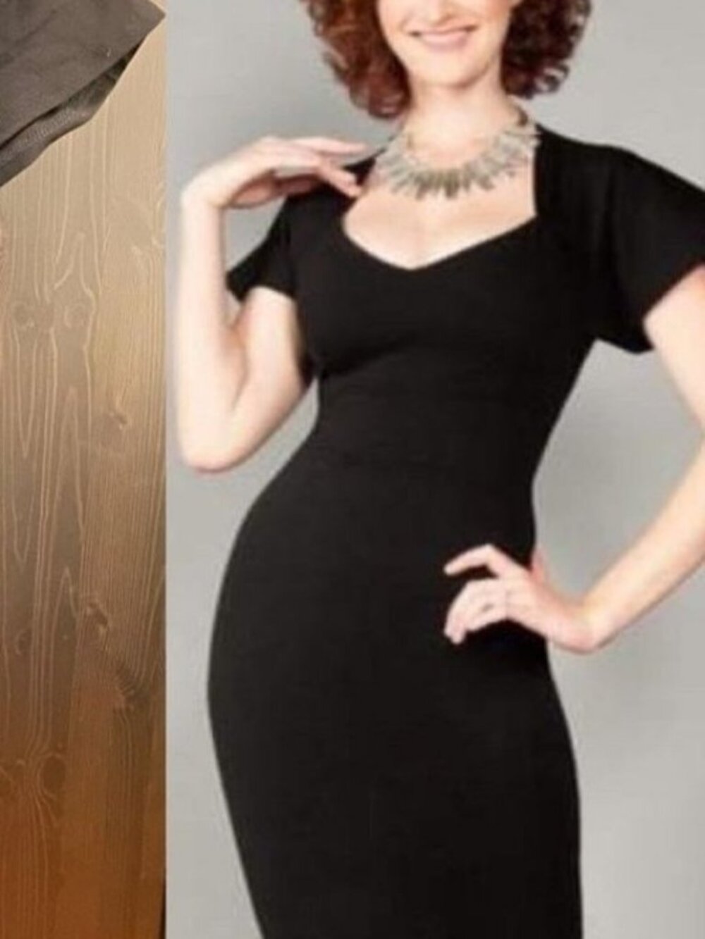 Pinup Couture Venus Dress Black Ponte XS